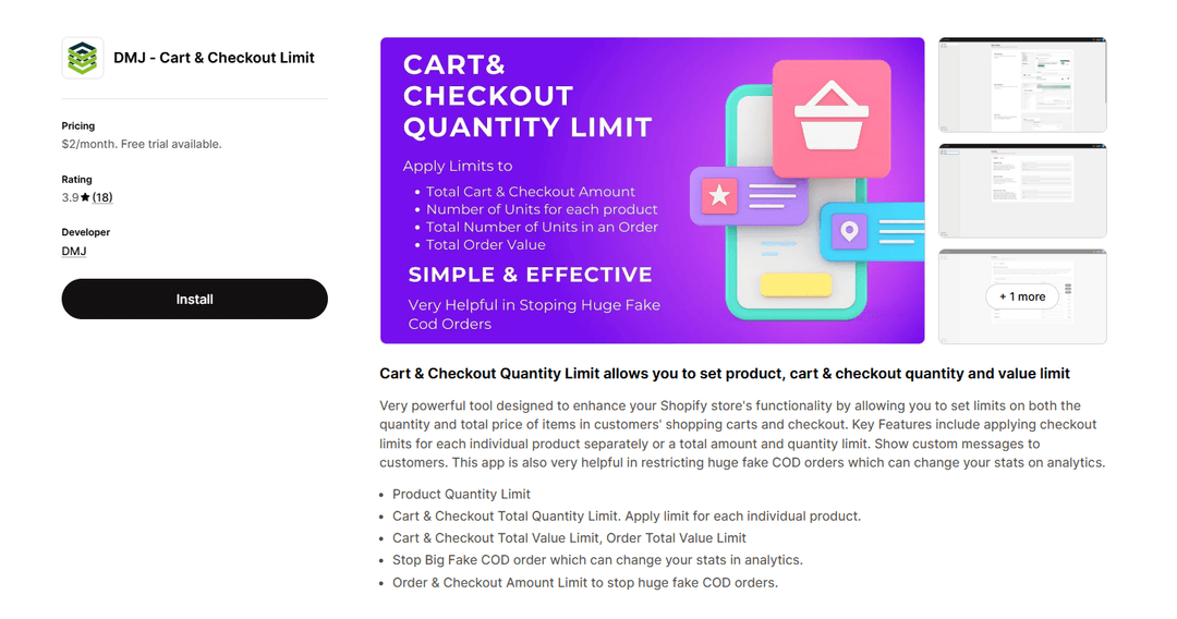 Shopify Quantity Limiter